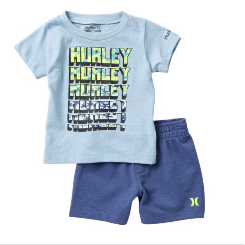 Hurley neon cute shorts set 2120